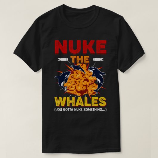 Nuke the Whales Exploding norcas T-Shirt (Design voorkant)