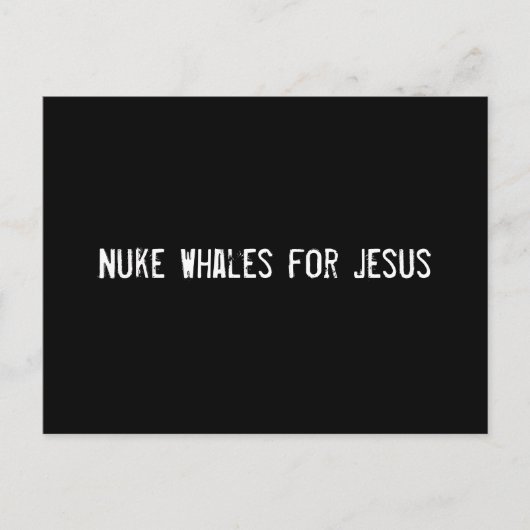 Nuke Whales voor Jezus Briefkaart (Voorkant)