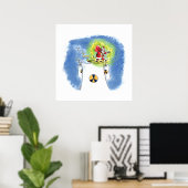 Nuked Kerstman matte poster (Thuiskantoor)