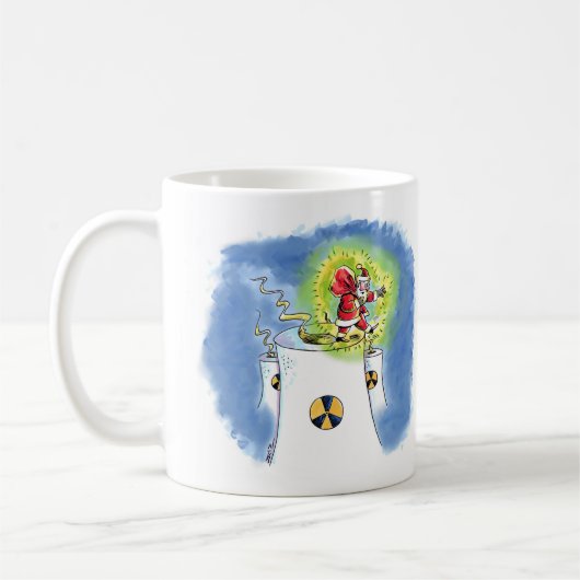 Nuked Santa Claus 2 zijdelingse mok (Links)