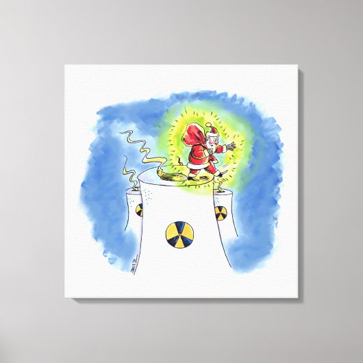 Nuked Santa Claus canvas print (Voorkant)