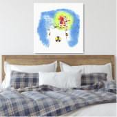 Nuked Santa Claus canvas print (Insitu (Slaapkamer))