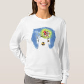 Nuked Santa Claus dames witte T-shirt met lange mo (Voorkant)