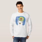 Nuked Santa Claus mannen wit T-shirt met lange mou (Voorkant volledig)