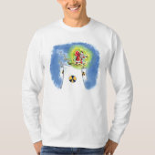Nuked Santa Claus mannen wit T-shirt met lange mou (Voorkant)