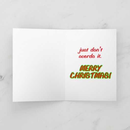 Nuked Santa Claus wenskaart Feestdagen Kaart (Binnen)