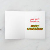 Nuked Santa Claus wenskaart Feestdagen Kaart (Binnen)