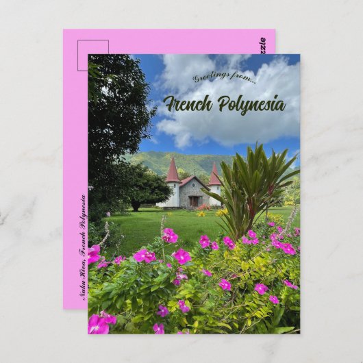 Nuku Hiva Frans-Polynesië Briefkaart (Voorkant / Achterkant)