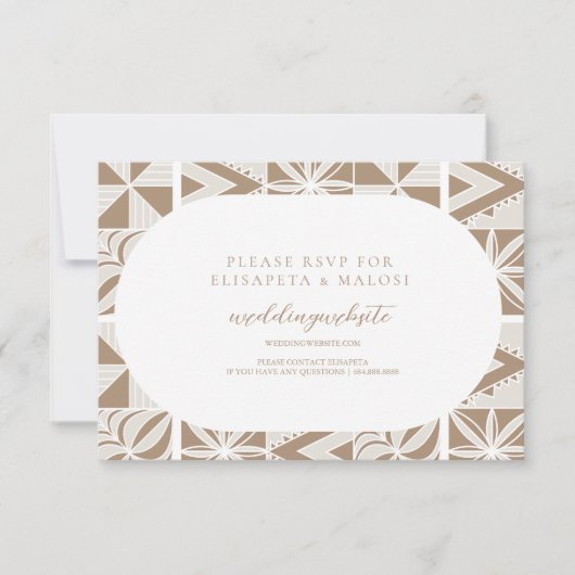 Nuku'alofa RSVP Kaartje (Voorkant)