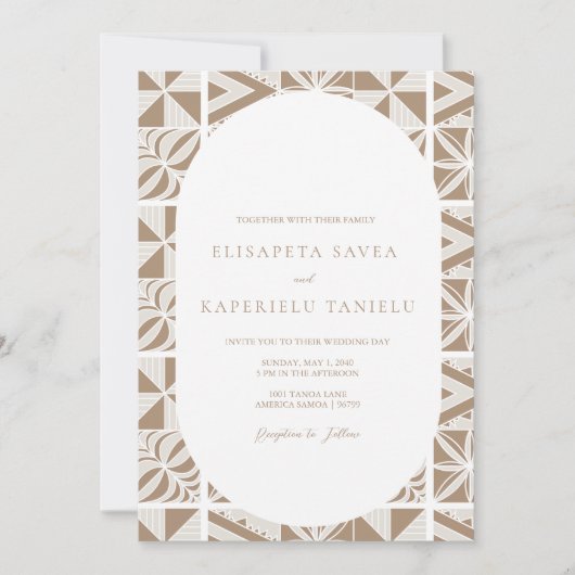 Nuku'alofa Uitnodiging (Voorkant)