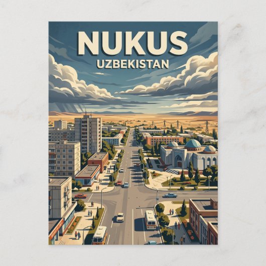 Nukus Oezbekistan Briefkaart (Voorkant)