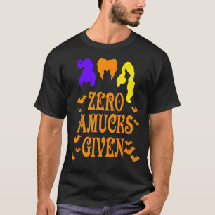 Nul amucks gegeven vleermuis voor heks Halloween T-shirt