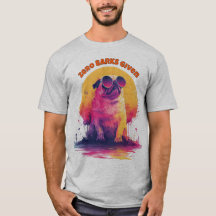 Nul Blaffen Gegeven | Grappig Retro Pug T-Shirt