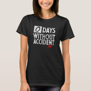 Nul dagen zonder ongeval onhandig magazijnwerk t-shirt