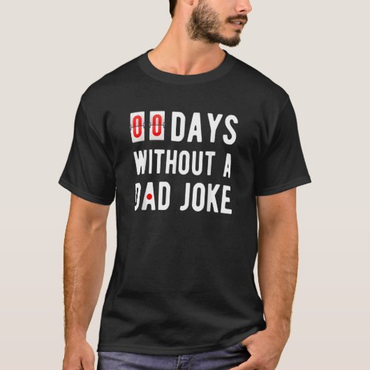 Nul dagen zonder vader Joke T-shirt (Voorkant)