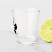 Nul Eenden Gegeven - Grappig Cool Eend Ontwerp Shot Glas (Rechts)