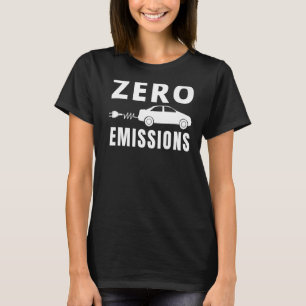 Nul-emissies 100 % van de tijd elektrische auto me t-shirt