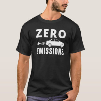 Nul-emissies 100 % van de tijd elektrische auto me t-shirt