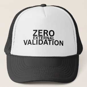 Nul externe validatie Minimalistische Trucker Hoed Pet