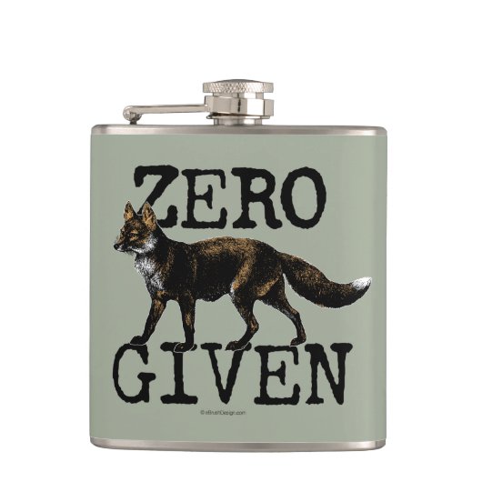 Nul (Fox) gegeven Heupfles (Voorkant)