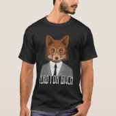 Nul Fox in een pak en bril T-shirt (Voorkant)