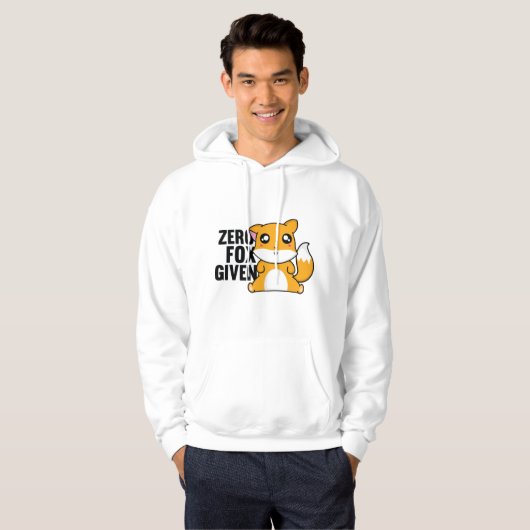 Nul Fox toegediend Hoodie (Voorkant volledig)