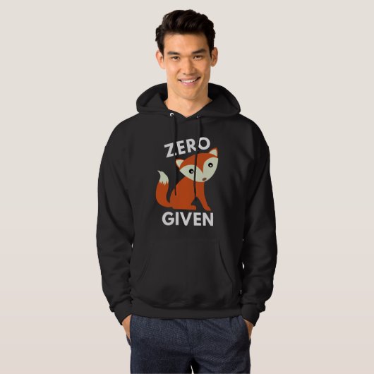 Nul Fox toegediend Hoodie (Voorkant volledig)