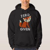 Nul Fox toegediend Hoodie (Voorkant)
