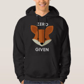 Nul Fox toegediend Hoodie (Voorkant)