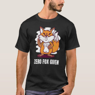 Nul Fox toegediend in pun vos T-shirt