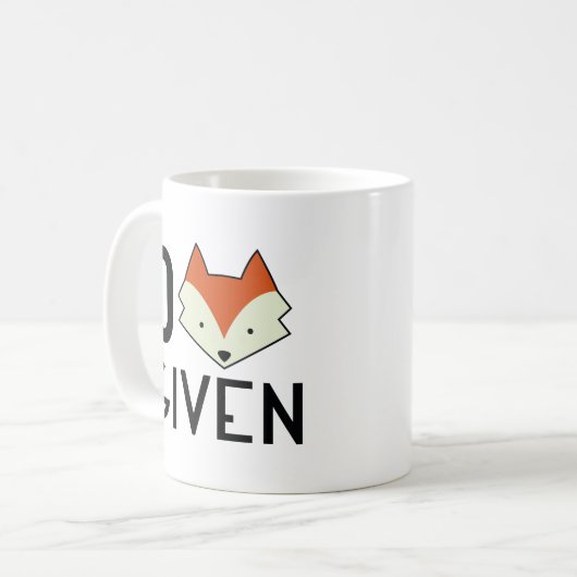 Nul Fox toegediend Koffiemok (Voorkant links)