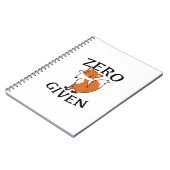 Nul Fox toegediend Notitieboek (Linkerzijde)
