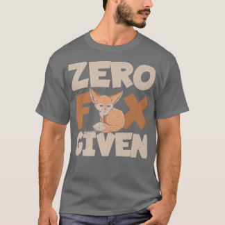 Nul Fox toegediend Pun voor een Fennec Fox LoverT- T-shirt