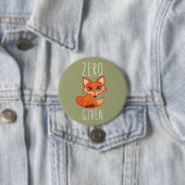 Nul Fox toegediend Ronde Button 7,6 Cm (In situ)