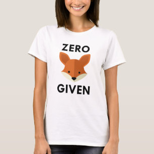 Nul Fox toegediend T-shirt