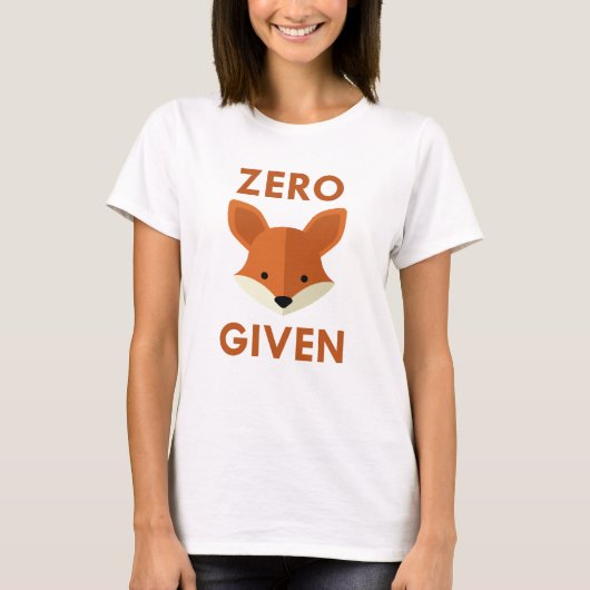 Nul Fox toegediend T-shirt (Voorkant)