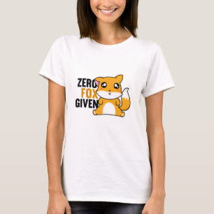 Nul Fox toegediend T-shirt