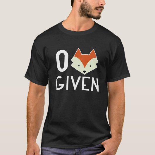 Nul Fox toegediend T-shirt (Voorkant)