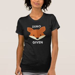 Nul Fox toegediend T-shirt