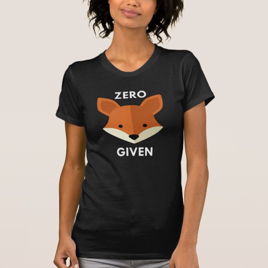 Nul Fox toegediend T-shirt (Voorkant)