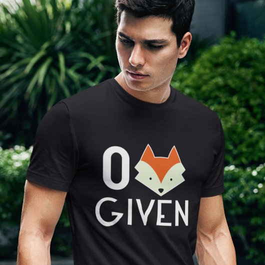 Nul Fox toegediend T-shirt