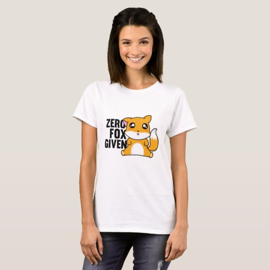 Nul Fox toegediend T-shirt (Voorkant volledig)
