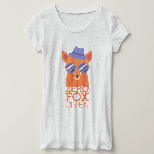 Nul Fox toegediend T-shirt (Design voorkant)