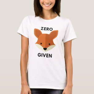 Nul Fox toegediend T-shirt