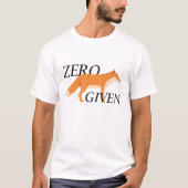 Nul Fox toegediend T-shirt (Voorkant)