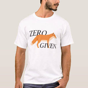 Nul Fox toegediend T-shirt