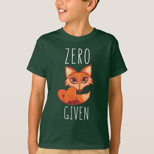 Nul Fox toegediend T-shirt (Voorkant)