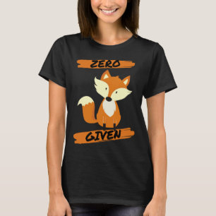 Nul Fox toegediend T-shirt