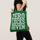 Nul geluk gegeven Funny St Patrick's Day Iers Tote Bag (Dichtbij)
