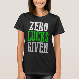 NUL GELUK GEGEVEN Grafisch T-shirt